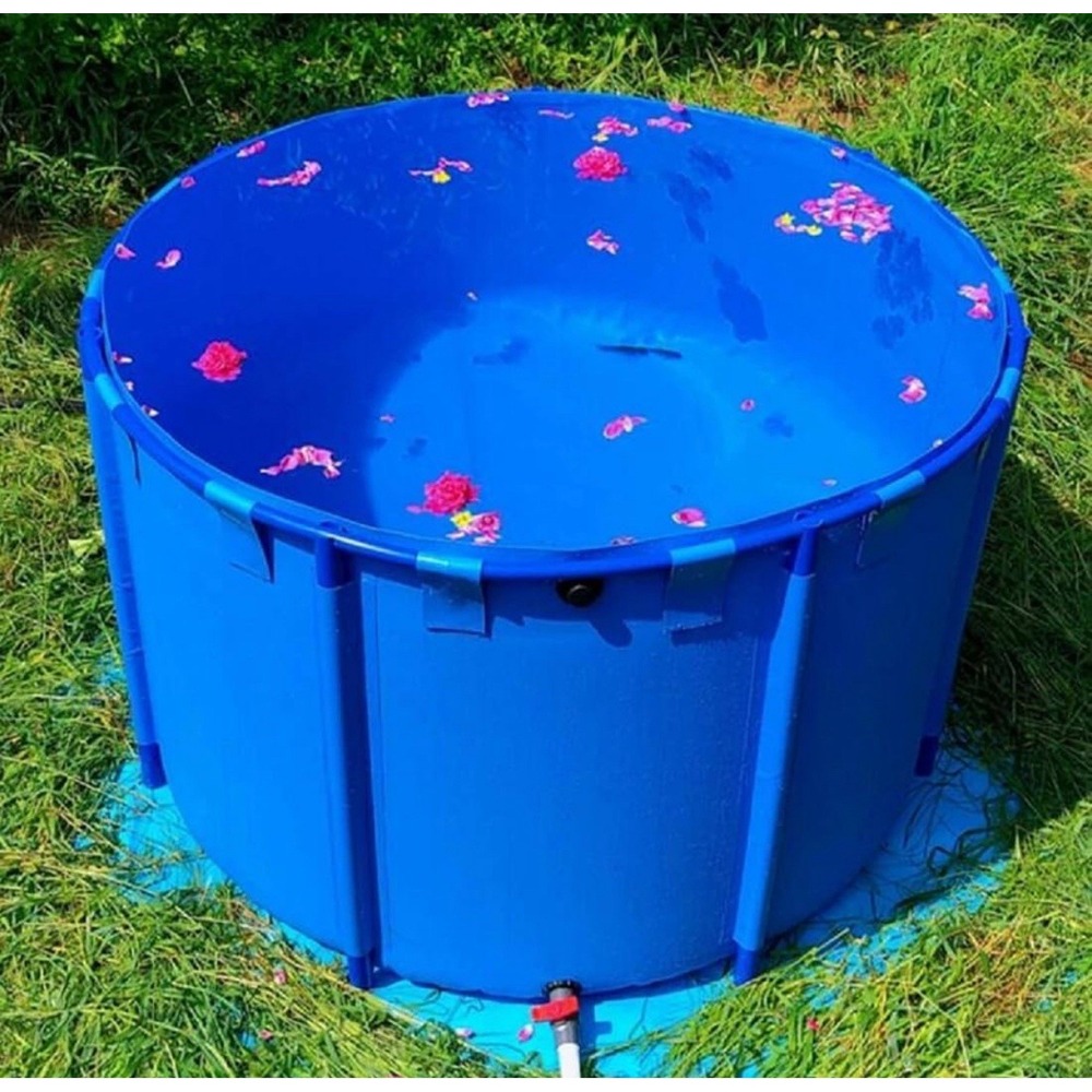 Canvas Fish Pond Pool,Above Ground Pond,PVC Fish Pond,Round MSRP:216$